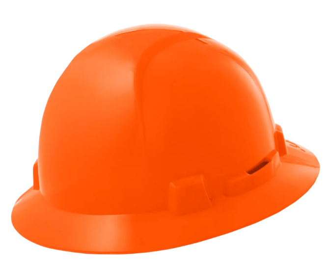 Briggs Hard Hat-Hi Viz Orange-Full Brim-Type 1 Class E