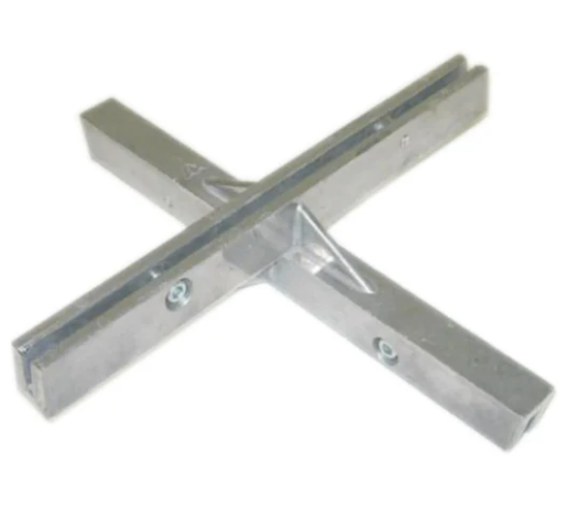 Fixed Cross T-Flat Street Sign 12" Blade