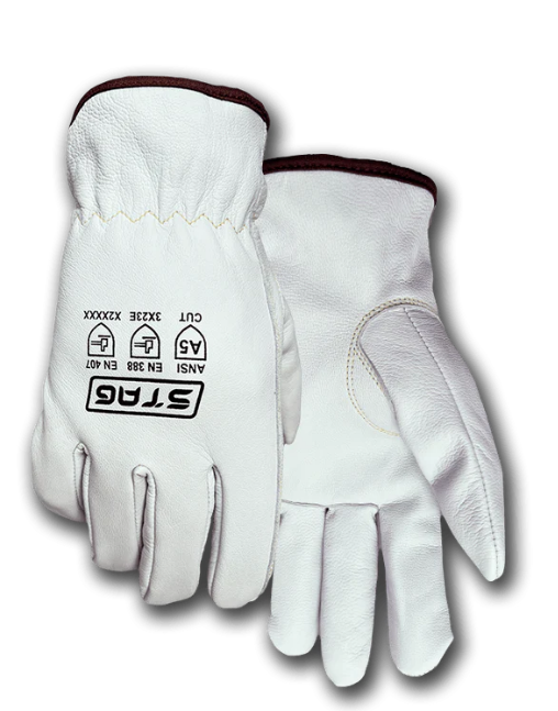 770-Goatskin White Leather-Cust Resistant